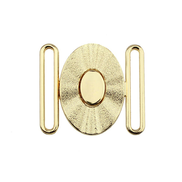 hebilla oval 40mm metal oro