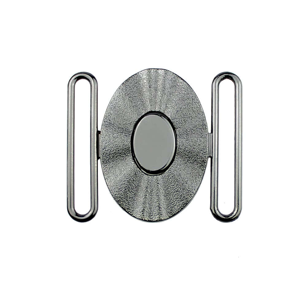 hebilla oval 40mm metal plomo