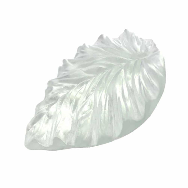 marcador hoja porcelana transparente