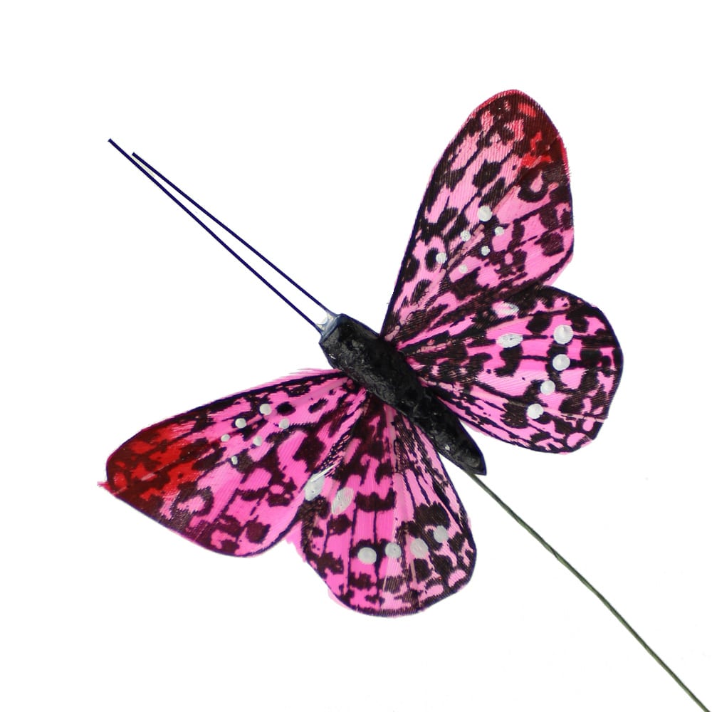 mariposa 8×4 cm speckled rosa