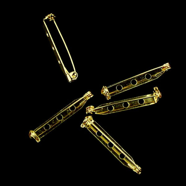 pack 5 imperdibles 3 cm oro
