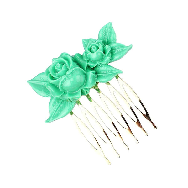 peinecillo-rosa-y-petalos-verde-agua