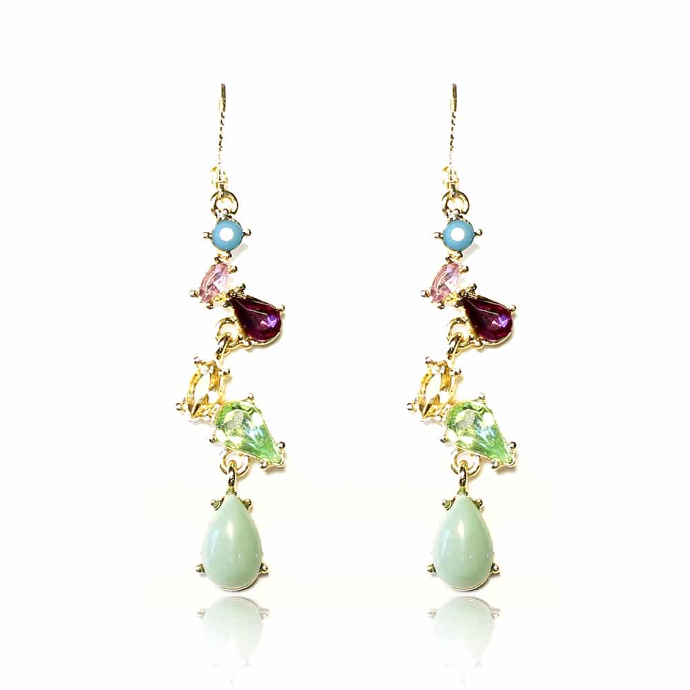 pendientes alava verde agua