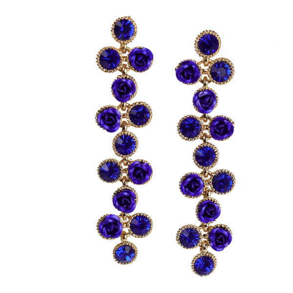pendientes dama añil