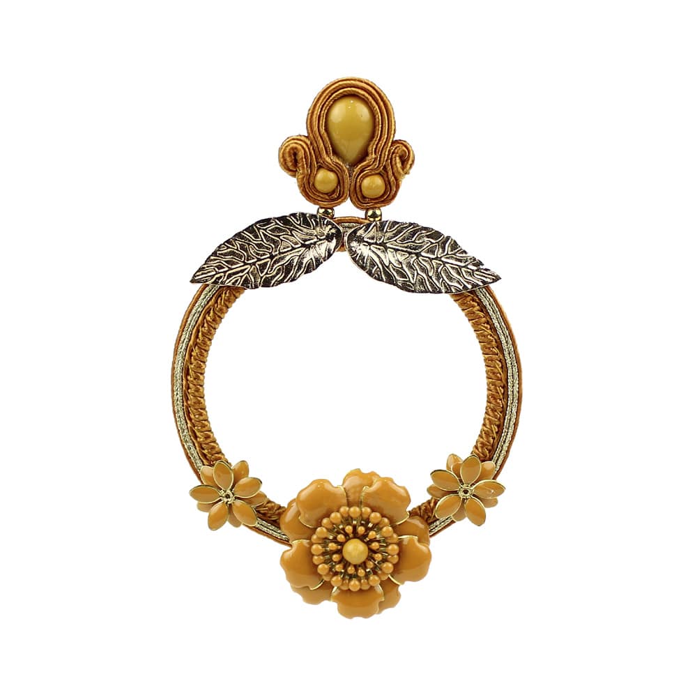pendientes manuela mostaza