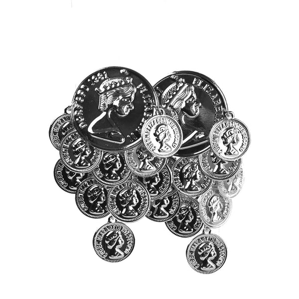 maxi pendiente moneda plata