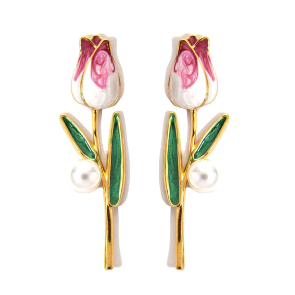 pendientes tulipan