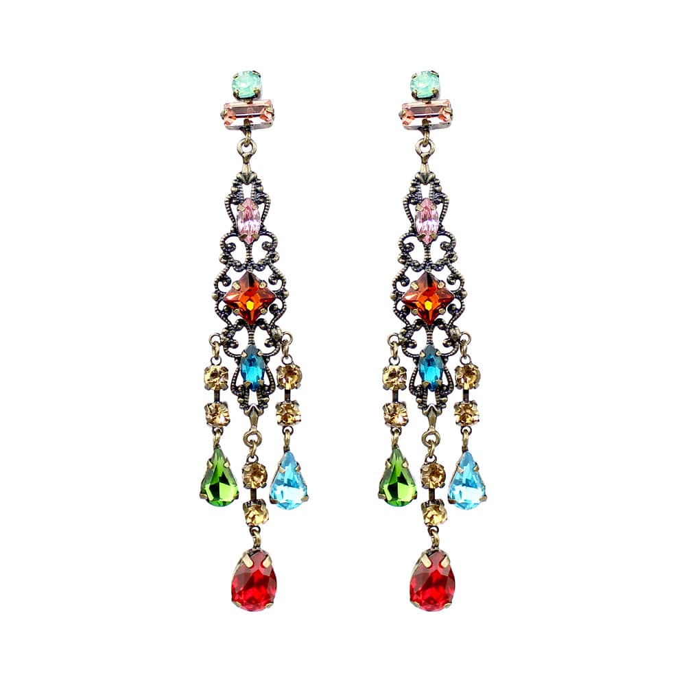 pendientes veronica oro viejo