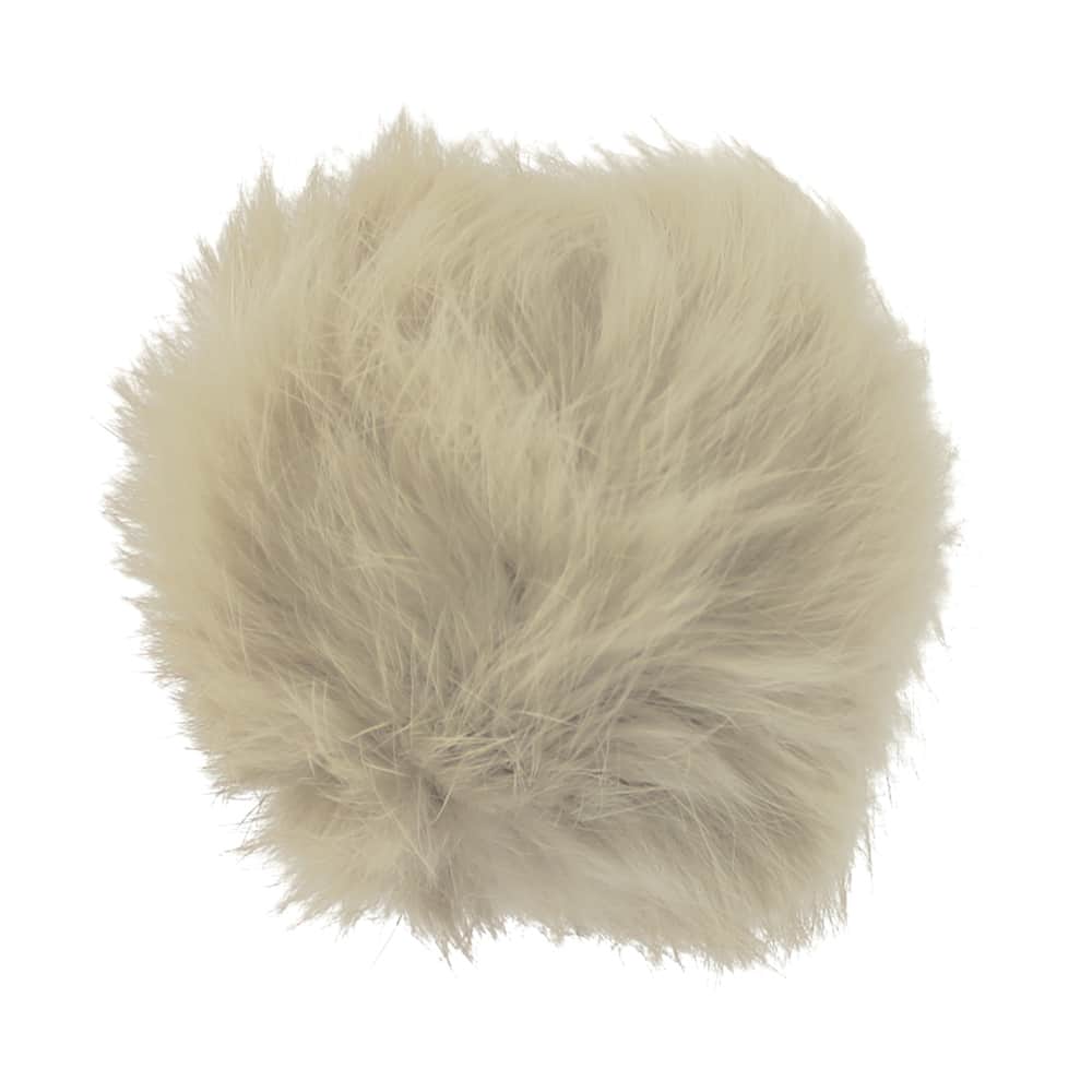 pompon conejo 80 mm crudo