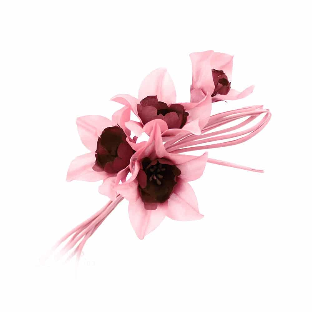 ramillete 4 orquideas rosa maquillaje