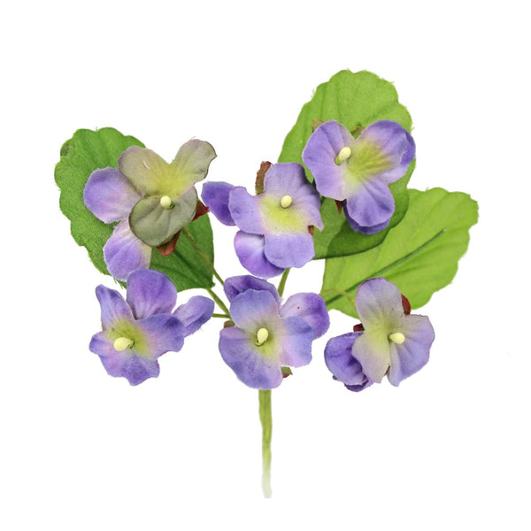 ramillete 6 flores lila