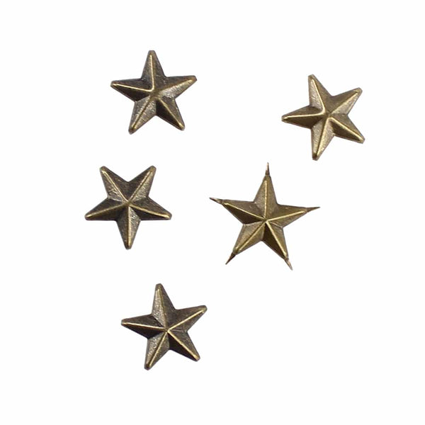 tacha estrella (5 unidades) oro viejo