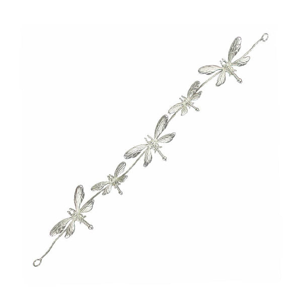 tiara de libelulas plata