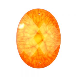 Aplicación oval marmoleada 30×40 mm ambar