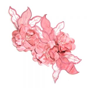 Aplicación Triple flor XL gris rosa maquillaje