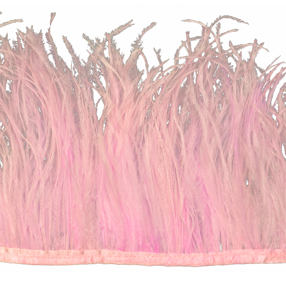 Fleco avestruz Doble capa rosa
