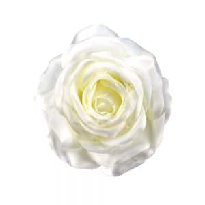 Flor Rosa 15cm blanco roto