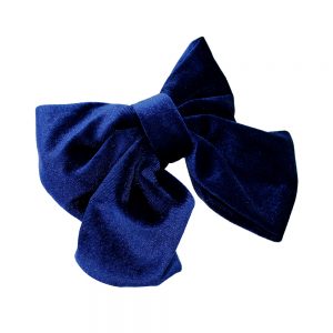 Comprar Coletero lazo terciopelo azul marino - Pepita Bow