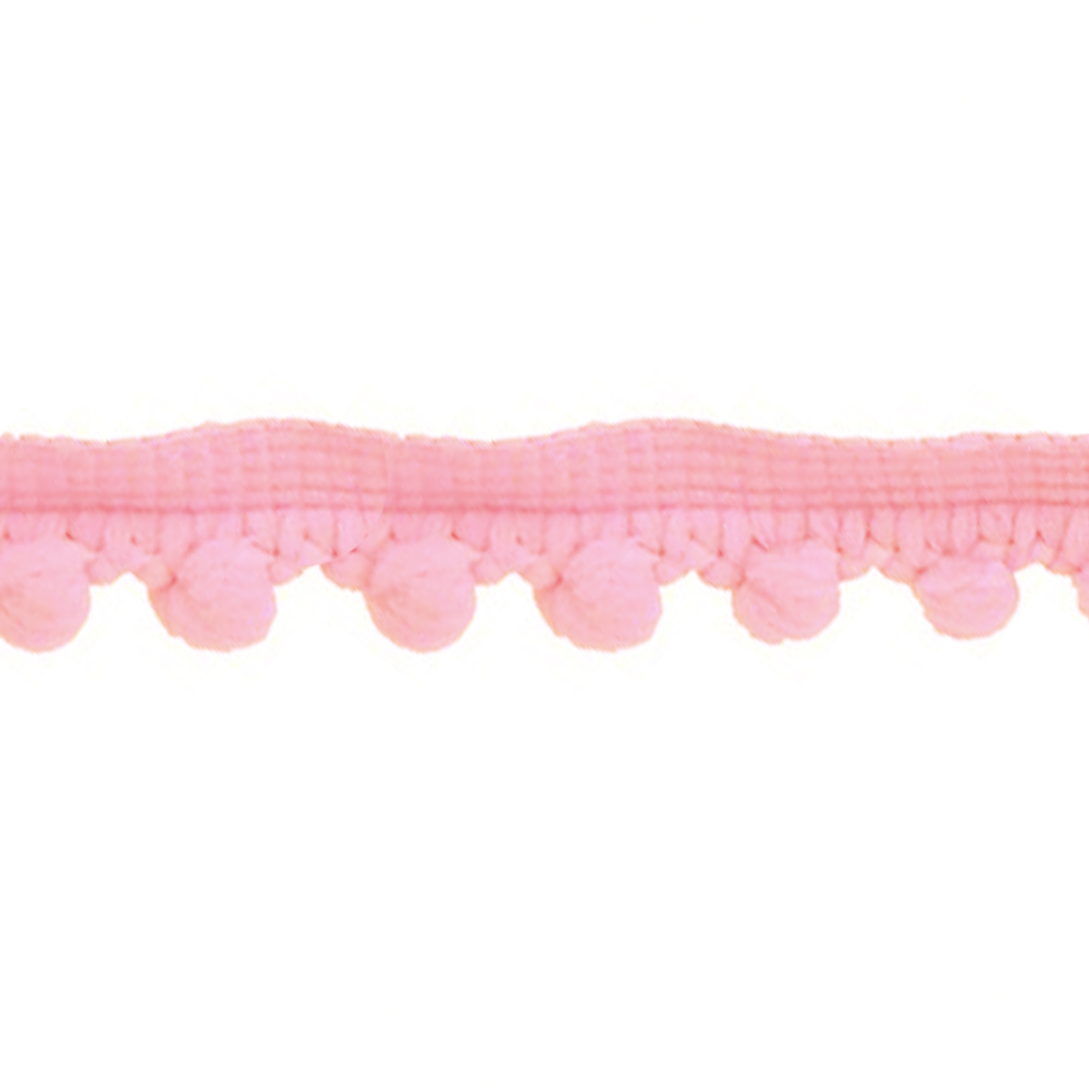 Mercería borlas poliamida 1 5 cm rosa