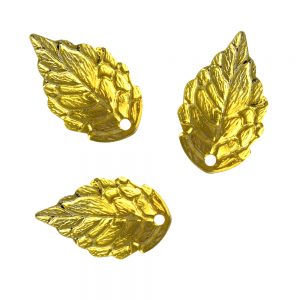 Mini hoja de latón (3UD) oro