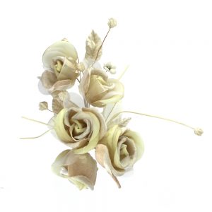 Ramo 5 Rosas 21×10 cm crudo