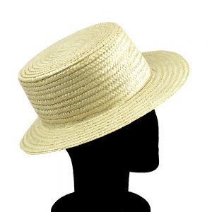 Sombrero Canotier en color crudo