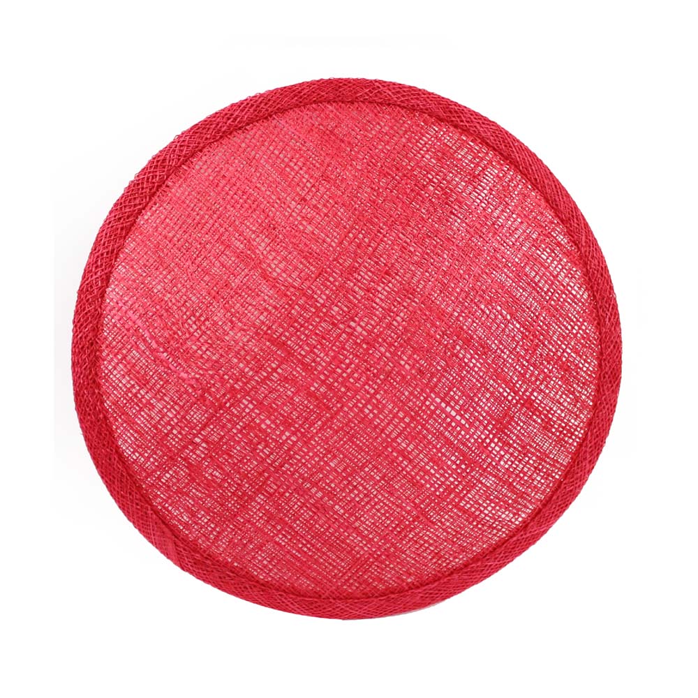 base circular 14 15 cm sinamay rojo