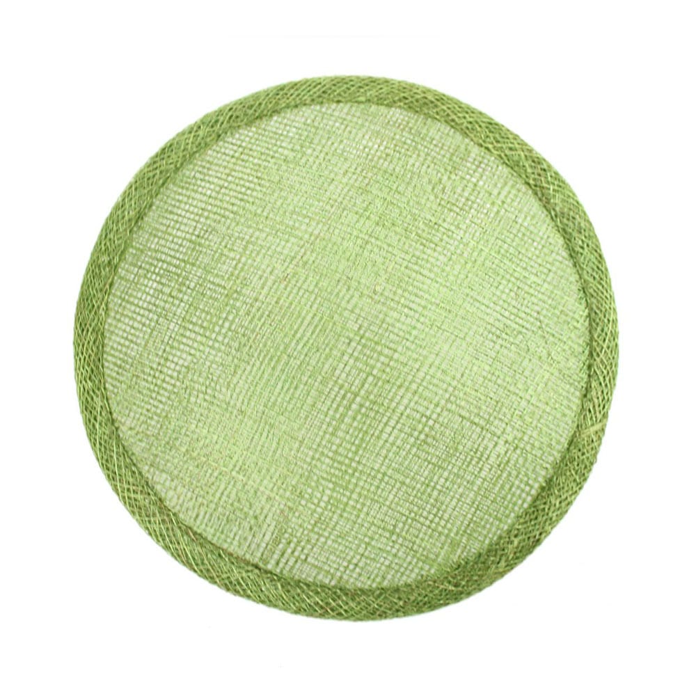 base circular 14 15 cm sinamay verde seco