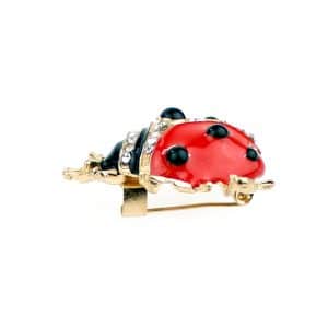 broche ladybug rojo