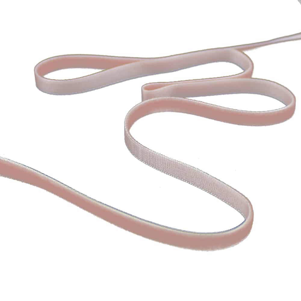 cinta terciopelo 7 mm rosa nude