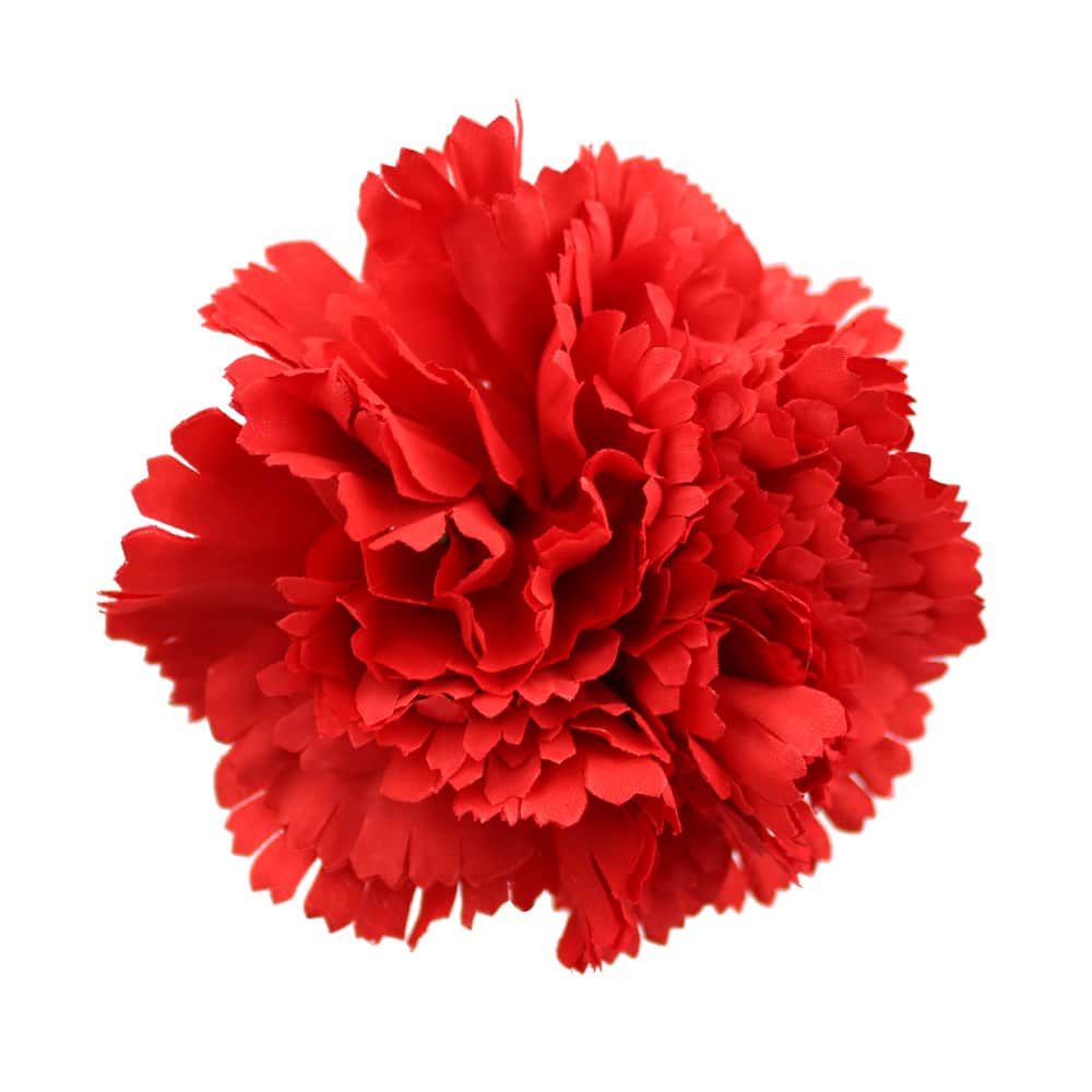 flor clavel 12 cm rojo