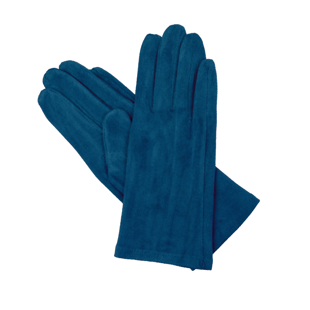 guantes antelina cortos azul marino