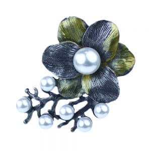 broche flor y perlas 2
